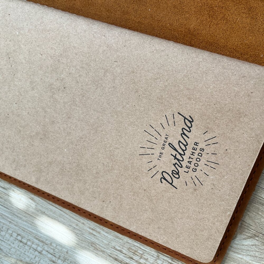Portland Leather Goods Large Leather Snap Journal cover + insert in Dakota - Picture 6 of 9